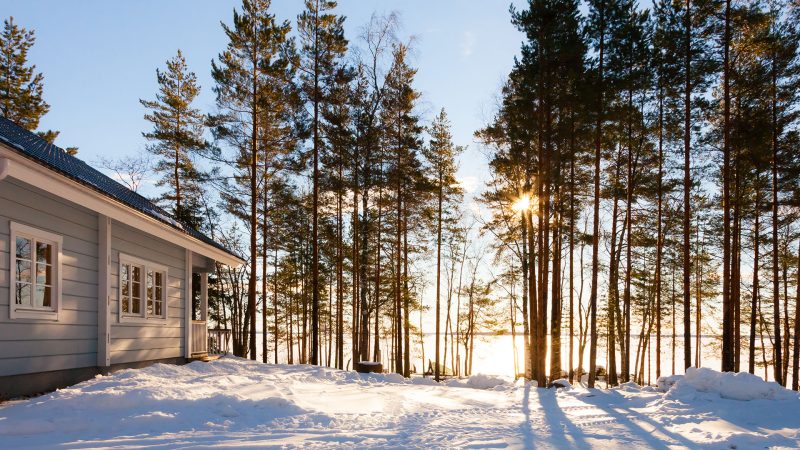 Wintervakantie in het Finse merengebied