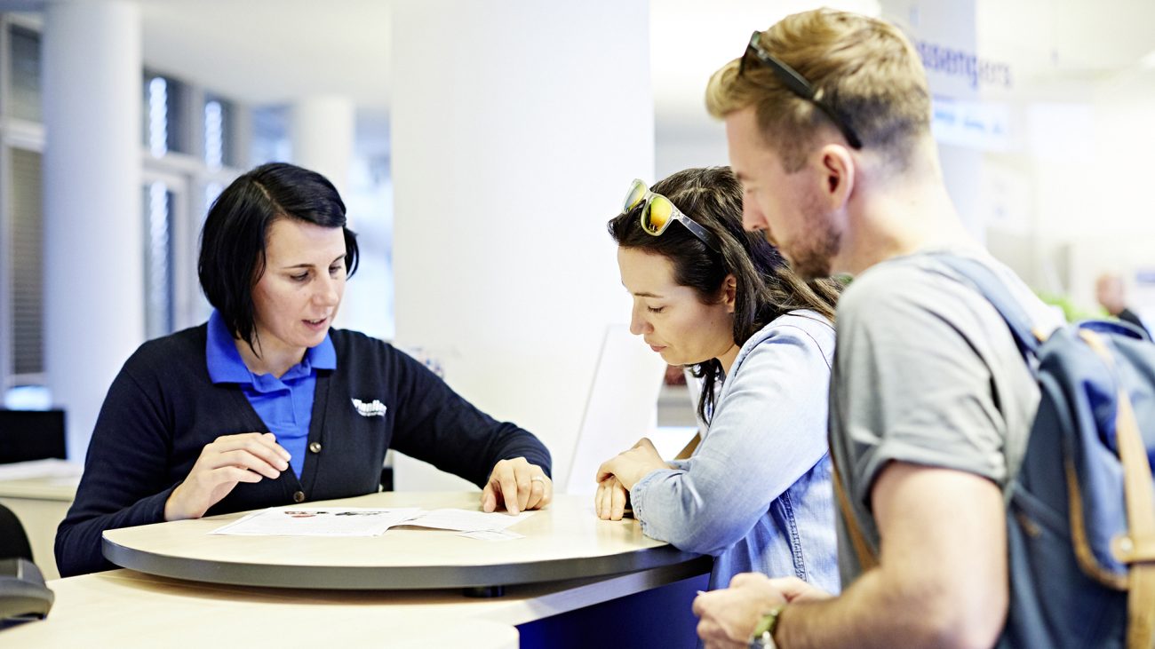 Beratung am Check-in