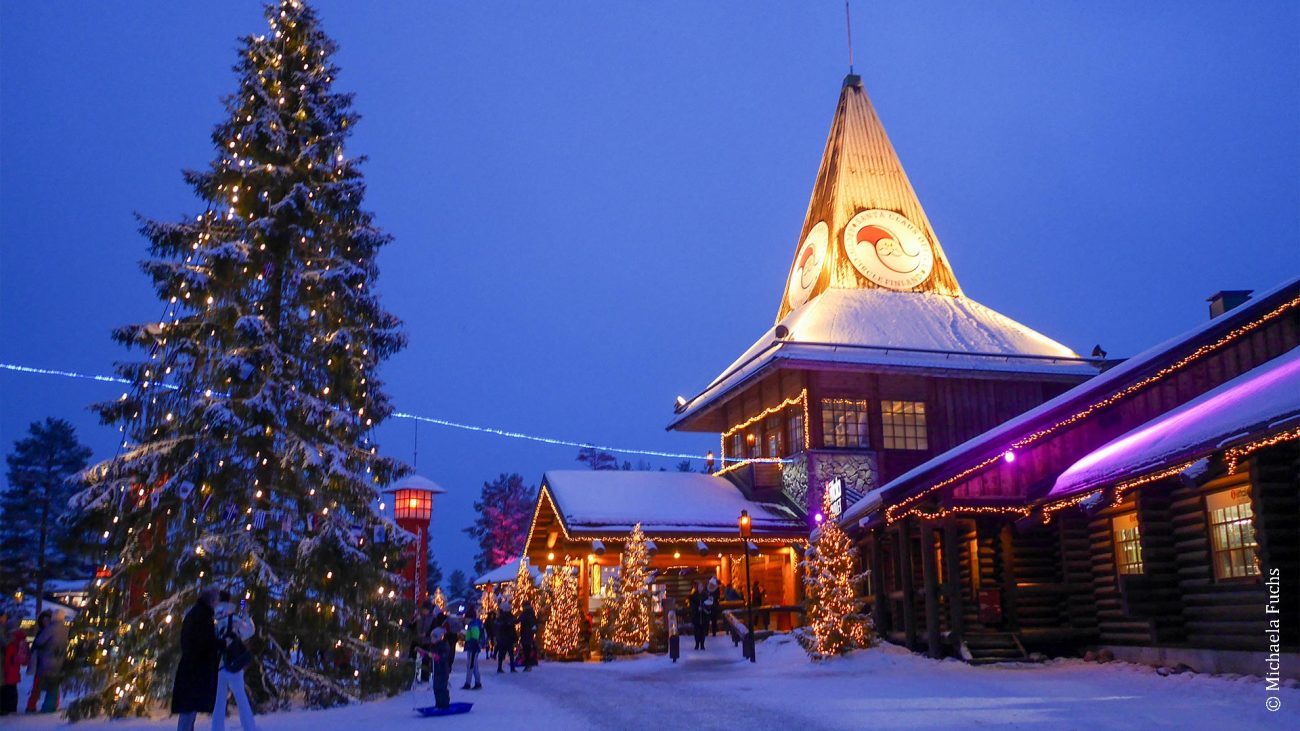 Weihnachtsmanndorf in Rovaniemi in Finnland