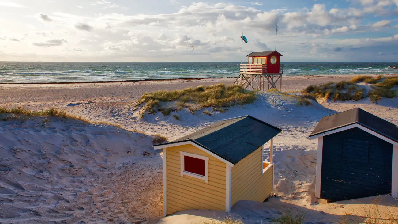 Sandstrand Skanör auf Falsterbo