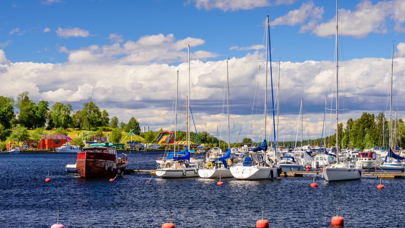 Hafen von Lappeenranta in Finnland.
