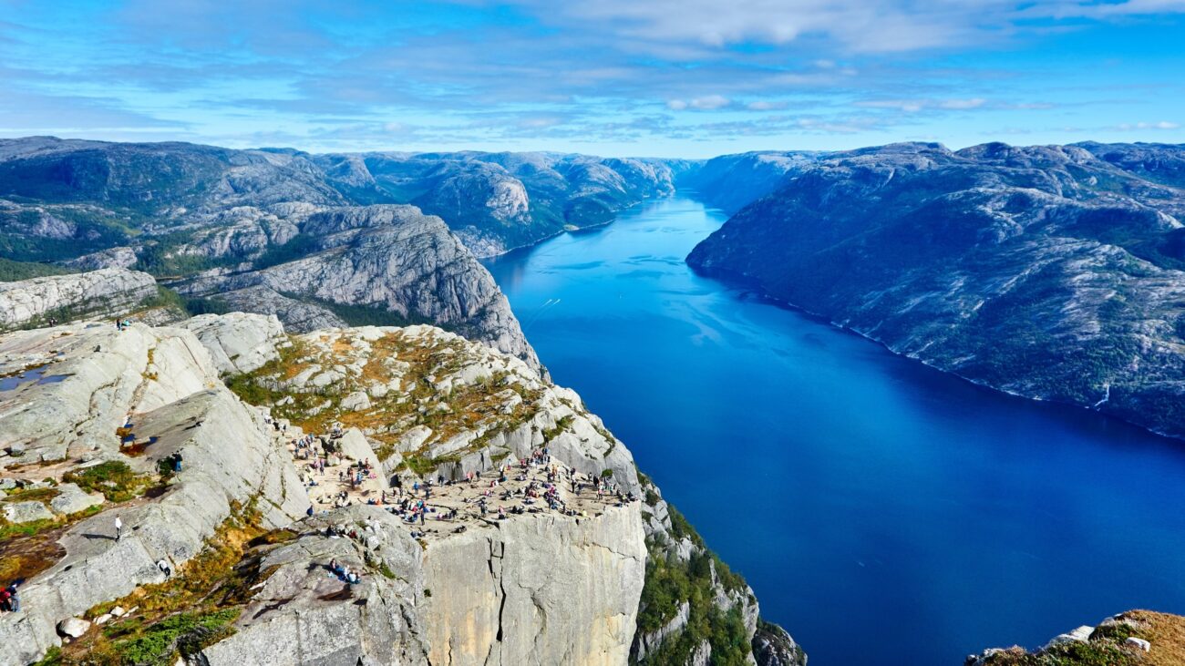 Aussicht vom Preikestolen in Norwegen