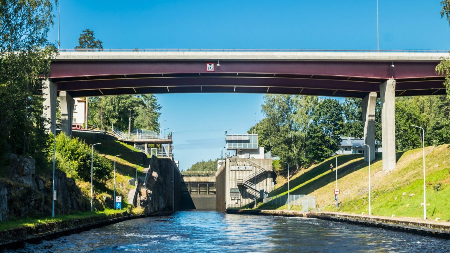 Saimaa-Kanal-Schleuse bei Lappeenranta