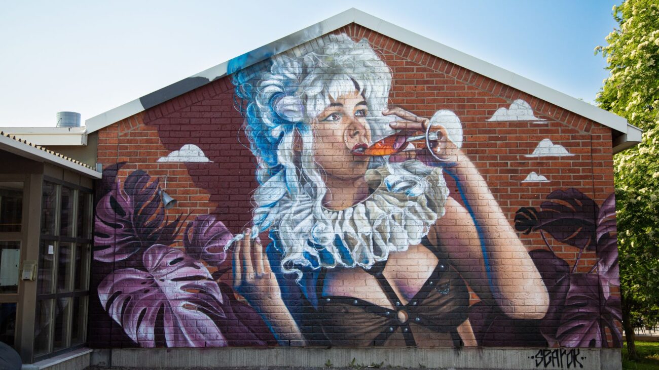 Wand-Graffiti in Oulu
